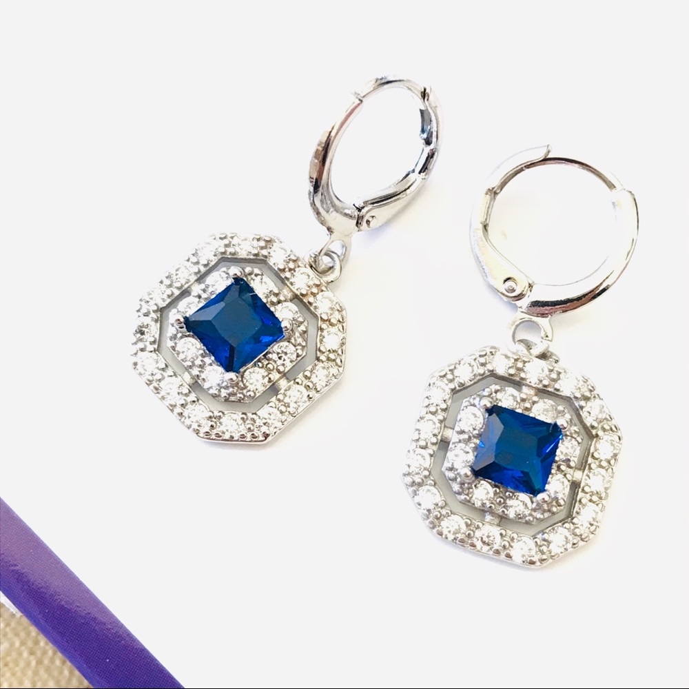 Faux sapphire topaz